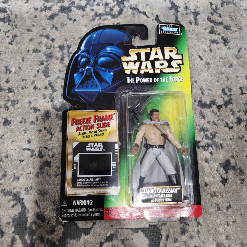 Star Wars Power of the Force Lando Calrissian General Gear Freeze Frame Kenner